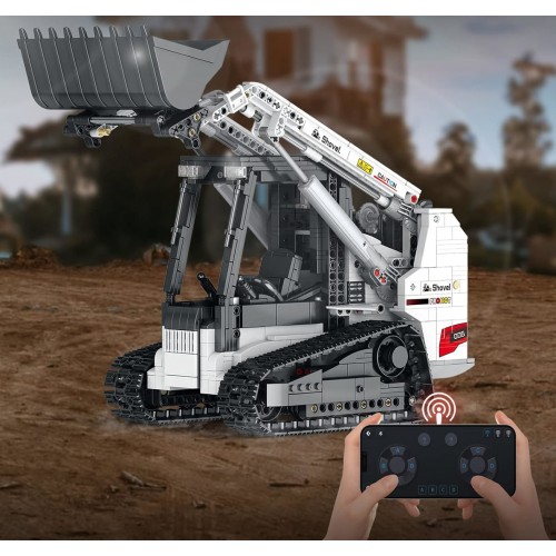 Конструктор міні навантажувач з бортовим поворотом з пультом 1227 деталей Reobrix Mechanical 22004