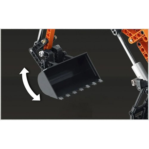 Конструктор екскаватор з пультом 1106 деталей Reobrix Mechanical 22003