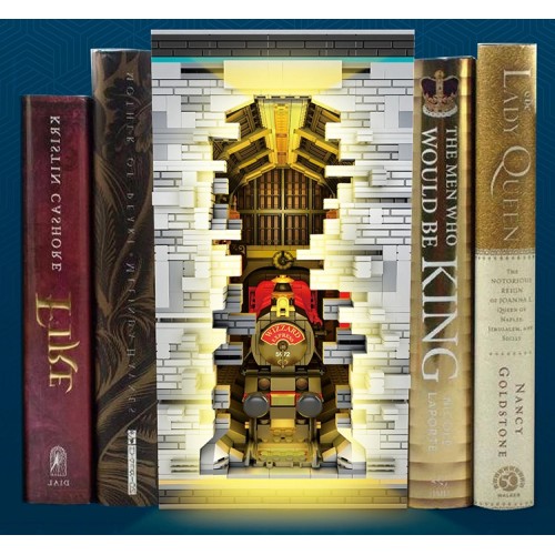 Конструктор Платформа 9 ¾ Чарівна Станція 2975 деталей 3D книга на полицю Reobrix 66031