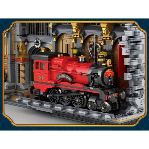 Конструктор Платформа 9 ¾ Чарівна Станція 2975 деталей 3D книга на полицю Reobrix 66031