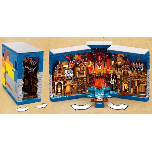 Конструктор Книга Шира 3398 деталей 3D книга на полицю Reobrix 66035