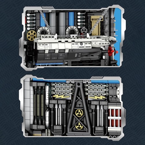 Конструктор Завод Підводних Човнів 3466 деталей 3D книга на полицю Reobrix 66038