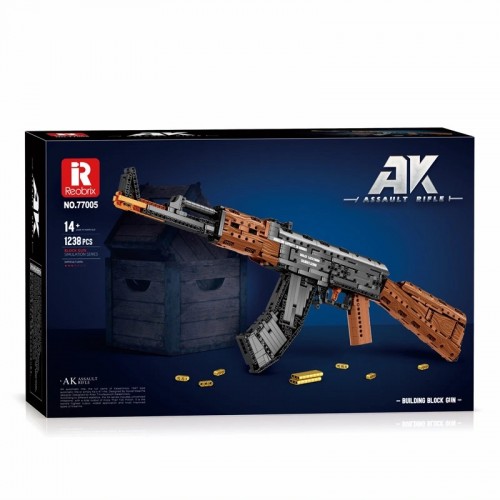 Конструктор штурмова гвинтівка AK-47 1366 1028 деталей Reobrix 77005