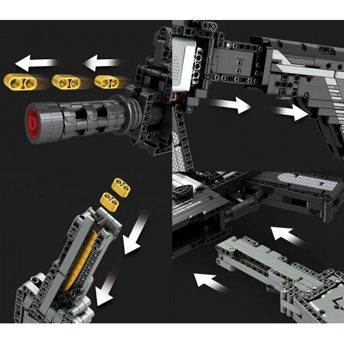 Конструктор штурмова гвинтівка M416 1188 деталей Reobrix 77004
