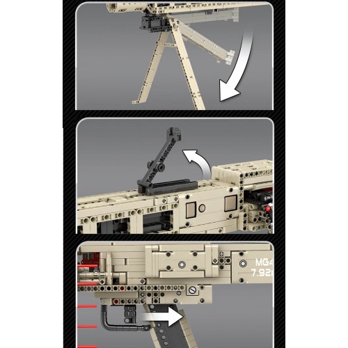 Конструктор зброя кулемет MG-42 1886 деталей Reobrix 77006