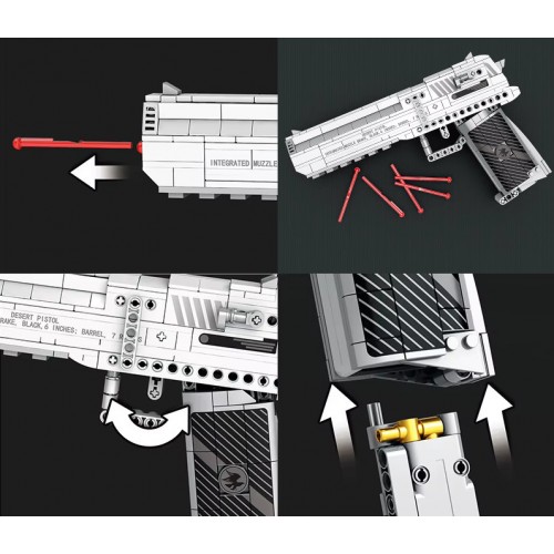 Конструктор пістолет Desert Eagle 408 деталей Reobrix 77001