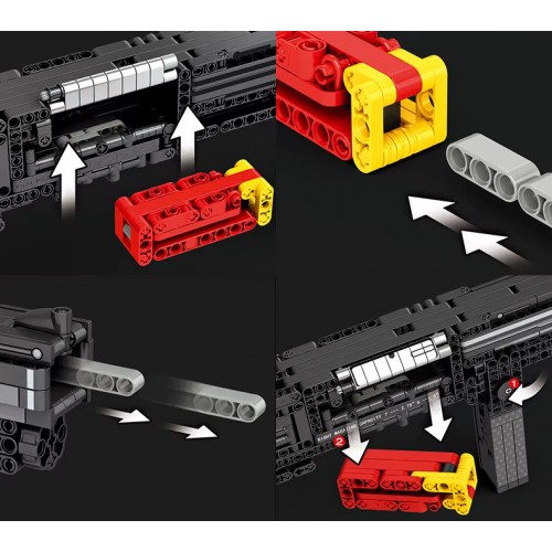 Конструктор дробовик Super Shorty 882 деталей Reobrix 77002