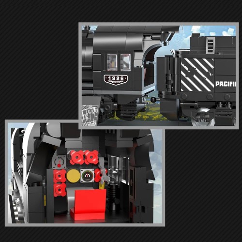 Конструктор паровоз 1546 деталей Reobrix 66801