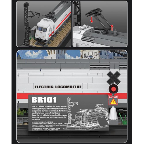 Конструктор електровоз BR101 1928 деталей Reobrix 66802