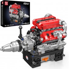 Конструктор двигун та коробка FE V8 750 деталей Mould King Mking Engine 10204
