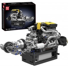 Конструктор двигун та коробка Turbocharged PAG V8 761 деталей Mould King Mking Engine 10207