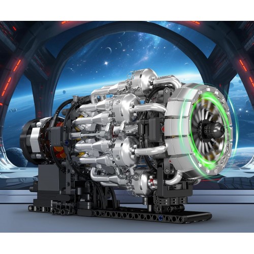 Конструктор двигун Turbojet 1214 деталей Mould King Mking Engine 10216