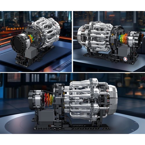 Конструктор двигун Turbojet 1214 деталей Mould King Mking Engine 10216