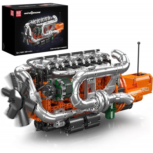 Конструктор двигун та коробка Inline-6 Truck 3236 деталей Mould King Mking Engine 10200