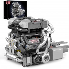 Конструктор двигун та коробка BGT Supercar W16 2024 деталей Mould King Mking Engine 10201