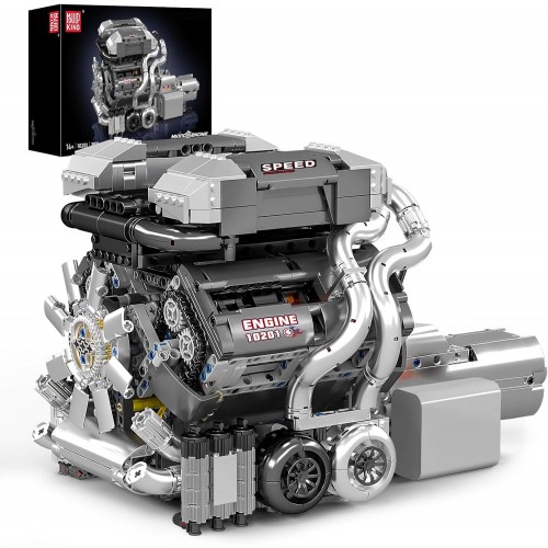 Конструктор двигун та коробка BGT Supercar W16 2024 деталей Mould King Mking Engine 10201