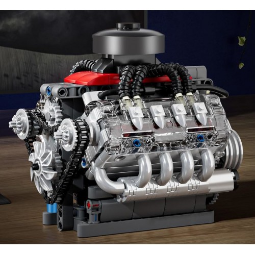 Конструктор двигун LSX454 V8 487 деталей Mould King Mking Engine 10171