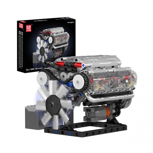 Конструктор двигун мотор V8 535 деталей Mould King Mking Engine 10088S 