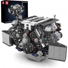 Конструктор двигун та коробка W12 Twin Turbo 871 деталей Mould King Mking Engine 10230