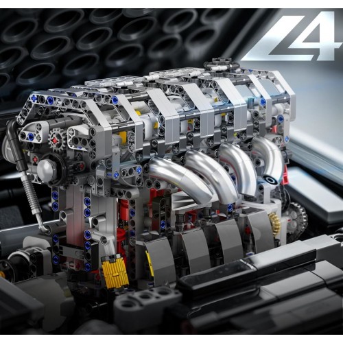 Конструктор двигун мотор L4 1787 деталей Mould King Mking Engine 10087