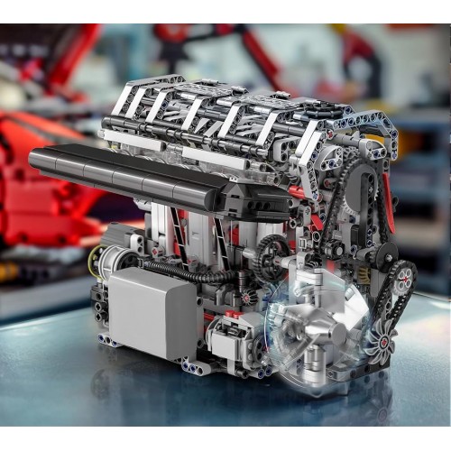 Конструктор двигун мотор L4 1787 деталей Mould King Mking Engine 10087