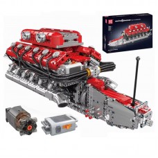 Конструктор двигун і коробка італійський суперкар V12 3472 деталей Mould King Mking Engine 10169