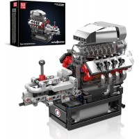 Конструктор двигун та коробка Muscle Car V8 855 деталей Mould King Mking Engine 10225