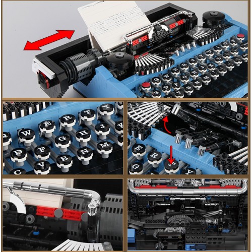 Конструктор ретро друкарська машинка 2139 деталей Mould King 10032