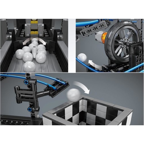 Конструктор лабіринт із кульками GBC Marble Run 2438 деталей Mould King 26002