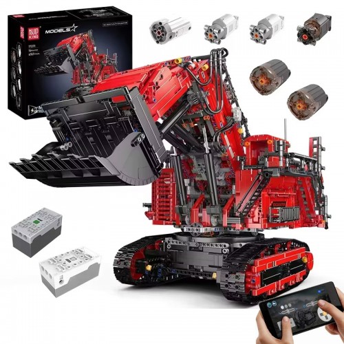 Конструктор кар'єрний екскаватор Liebherr R 9800 червоний 4767 деталей Mould King 17071