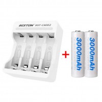 Зарядний пристрій та два акумулятори АА 3000мАч Beston C80022AA