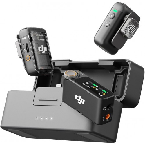 Microfon wireless DJI Mic 2 dublu Type-C pentru iPhone Android Action 5 Pocket 3