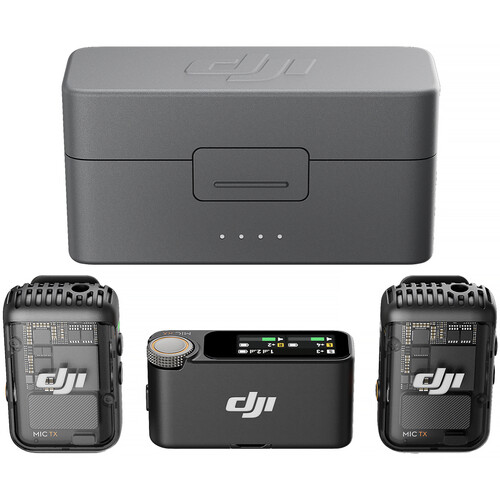 Microfon wireless DJI Mic 2 dublu Type-C pentru iPhone Android Action 5 Pocket 3