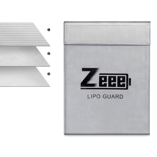 Чохол для зберігання та заряджання акумуляторів вогнестійкий Zeee Lipo Guard