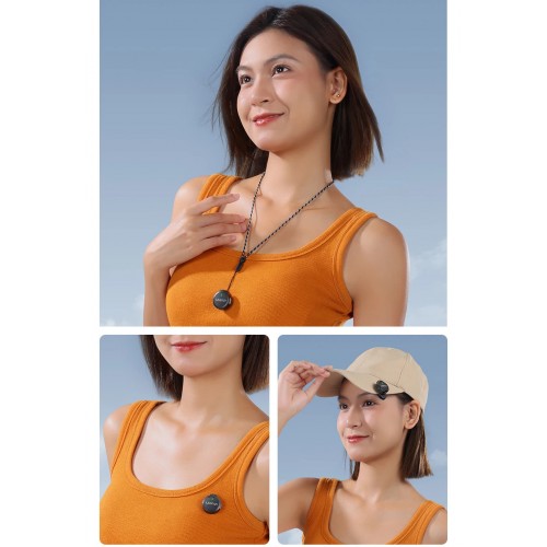 Мікрофон бездротовий для телефону Type-C чорний круглий з магнітом Ulanzi A21