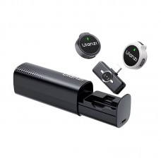 Мікрофон бездротовий для телефону Type-C чорний білий круглий з магнітом Ulanzi A21