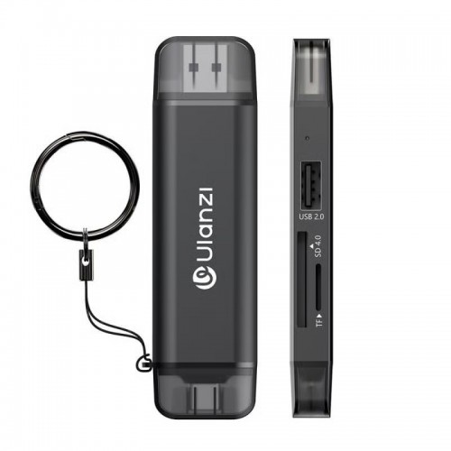 Кардридер Type-C USB-A для телефону комп'ютера SD microSD Ulanzi CR3