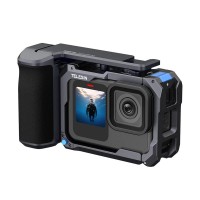 Рамка-тримач GoPro13-9 для зйомки з рук алюмінієва StreetGrip Telesin S6-FMS-26-TGP