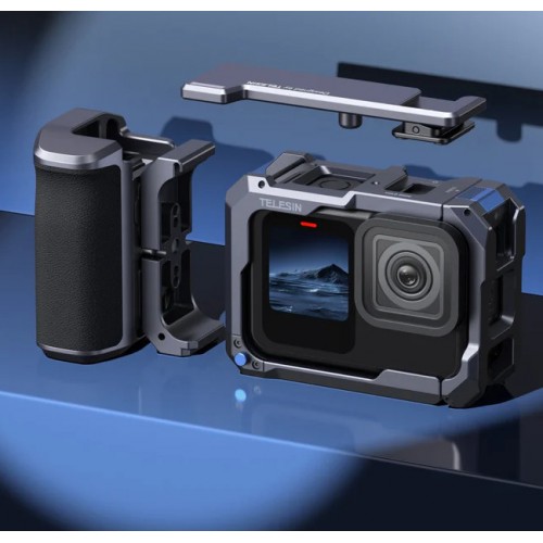 Рамка-тримач GoPro13-9 для зйомки з рук алюмінієва StreetGrip Telesin S6-FMS-26-TGP