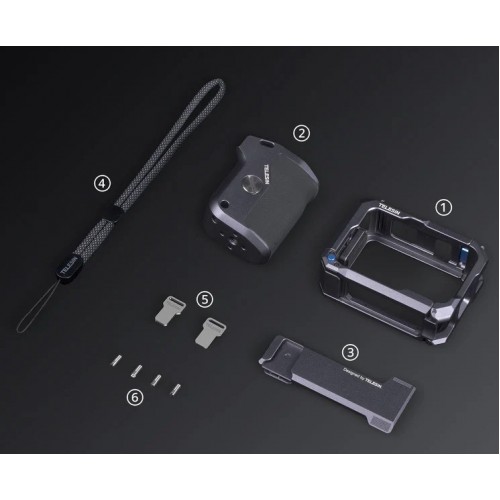 Рамка-тримач GoPro13-9 для зйомки з рук алюмінієва StreetGrip Telesin S6-FMS-26-TGP