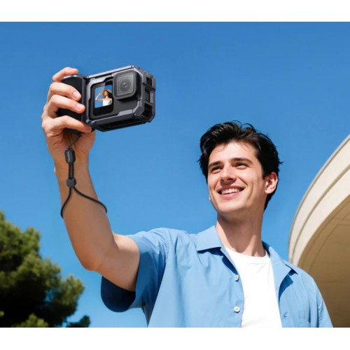 Рамка-тримач GoPro13-9 для зйомки з рук алюмінієва StreetGrip Telesin S6-FMS-26-TGP