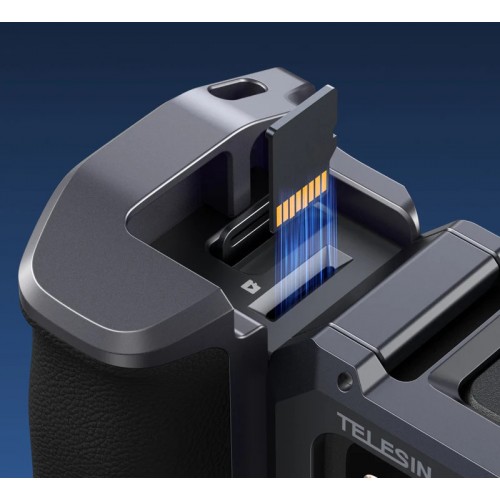 Рамка-тримач GoPro13-9 для зйомки з рук алюмінієва StreetGrip Telesin S6-FMS-26-TGP