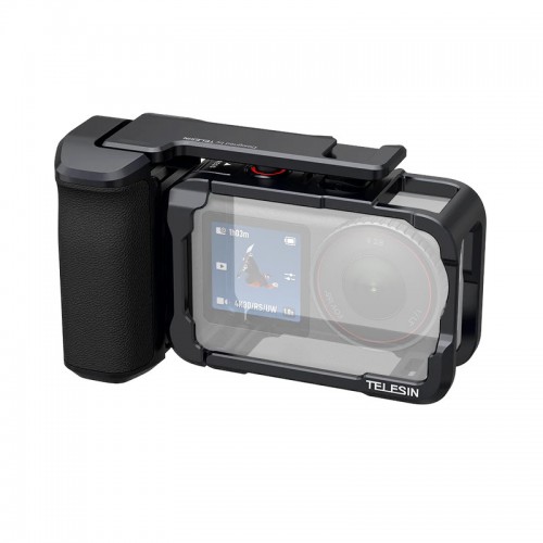 Рамка-тримач DJI Action 6 для зйомки з рук алюмінієва StreetGrip Telesin S6-FMS-36-TDJ