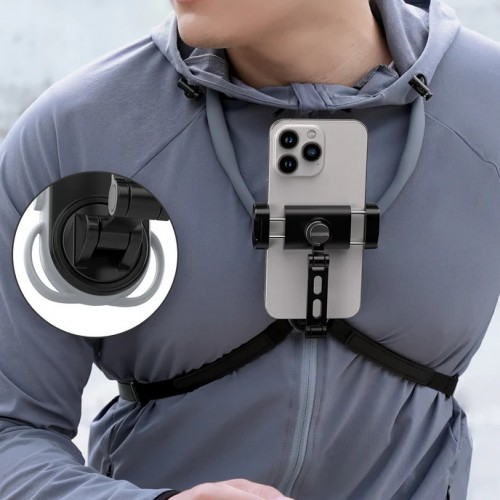 Тримач на шию для телефону з ремінцем на груди Telesin S2-HNB-02