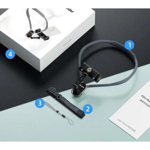 Тримач на шию для телефону з ремінцем на груди Telesin S2-HNB-02