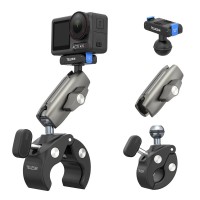 Кріплення на трубу/кермо DJI Action 6/5 Osmo 360 алюмінієве швидкознімне магнітне Telesin S3-HBM-14-TDJ