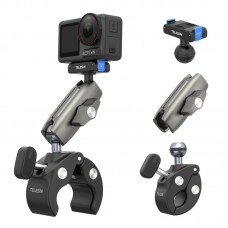Montare pe conductă/ghidon DJI Action 6/5 Osmo 360 din aluminiu cu eliberare rapidă magnetic Telesin S3-HBM-14-TDJ
