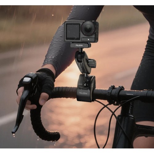 Кріплення на трубу/кермо DJI Action 6/5 Osmo 360 алюмінієве швидкознімне магнітне Telesin S3-HBM-14-TDJ