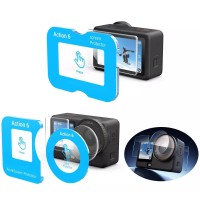 Скло DJI Osmo Action 6 захисне антиблікове з легкою установкою Telesin S6-FLM-29-TDJ