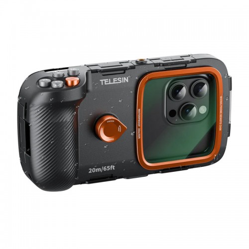Аквабокс для телефону IP68 20м вакуумний Telesin P4-WTP-06
